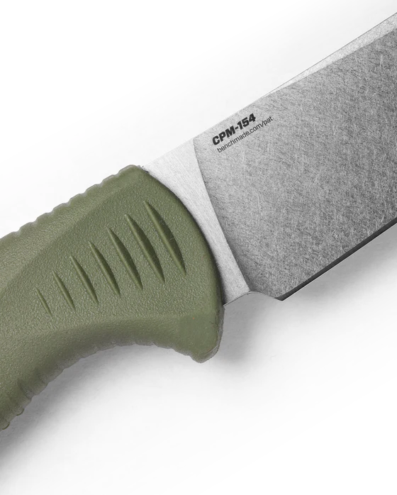 Benchmade Meatcrafter Dark Olive Santoprene 6.09" Fixed Knife (15500-04)