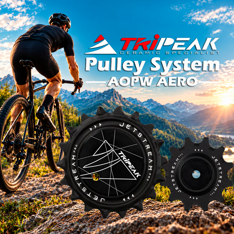 TriPeak Pulley System AOPW AERO, 12/18T for Shimano RD-92xx/81xx/71xx 12s; SRAM AXS RD E1 RED/FORCE 2x12s