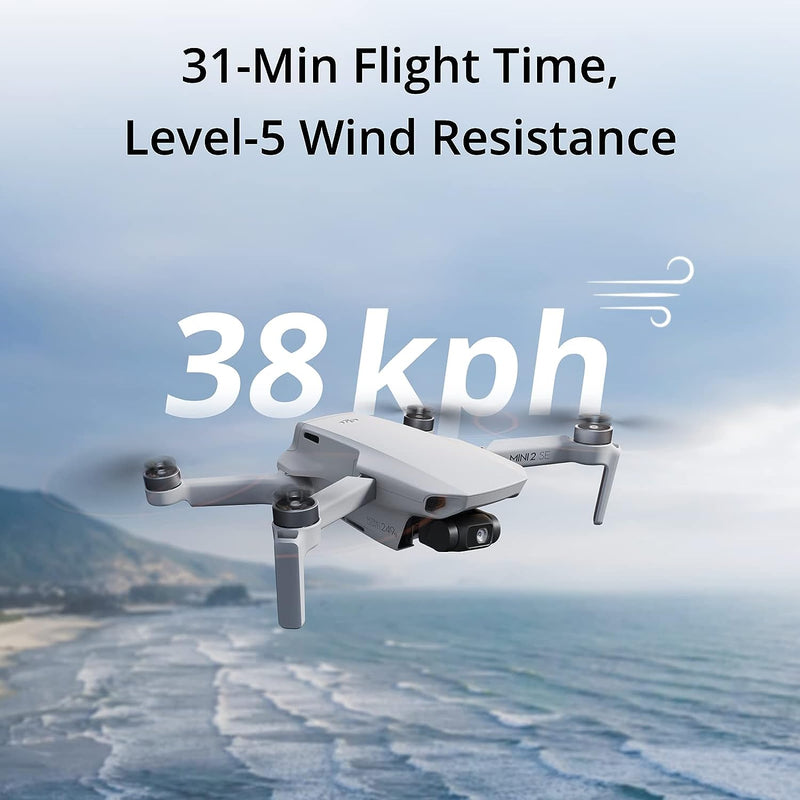 DJI Mini 2 SE, Lightweight and Foldable Mini Drone with 2.7K Video, 10km Video Range, 31-min Flight