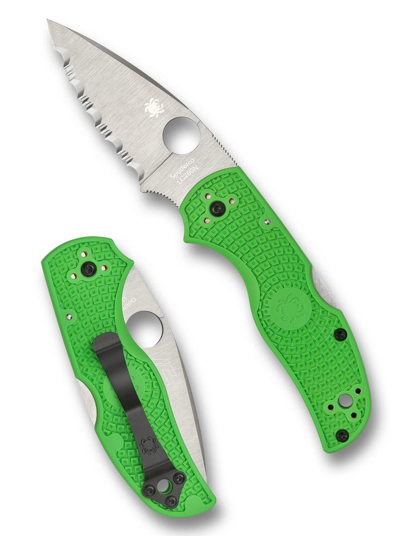 Spyderco Native 5 Lightweight Salt 2.95" LC200N SpyderEdge Folding Pocket Knife (C41SGR5)