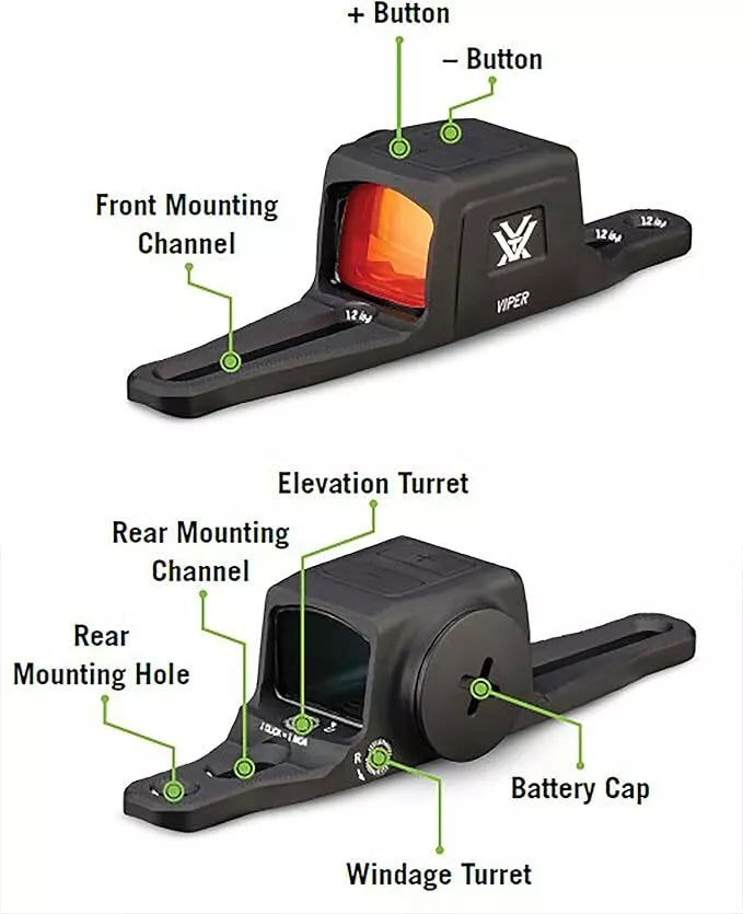 Vortex Optics Viper SG Enclosed Micro 3 MOA Red Dot Sight (VPR-SGMRD3-E)