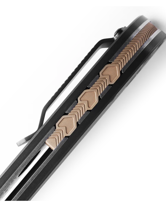 Benchmade Seven Ten 6AL-4V Titanum 4" Gold Class Drop Point Plain Edge Pocket Folding Knife (710-241)
