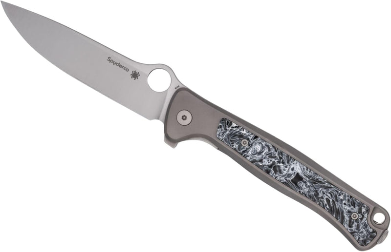 Spyderco Slym R.I.L. Titanium M390 3.42" Plain Edge Folding Pocket Knife (C271TIP)