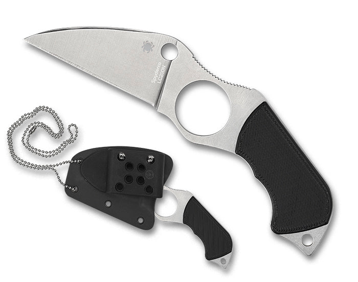 Spyderco Swick 6 Small 2.73" Fixed Plain Edge LC200N Pocket Knife (FB14P6)