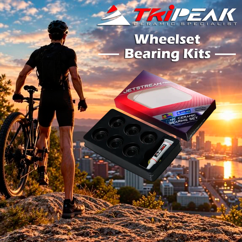 TriPeak Wheelset Bearing Kits Roval Rapid CLX or Alpinist CLX, 4 x EMA-CC6802-LLB + 2 x EMA-CC15267-LLB (EMA-WBKCC-ROV03)