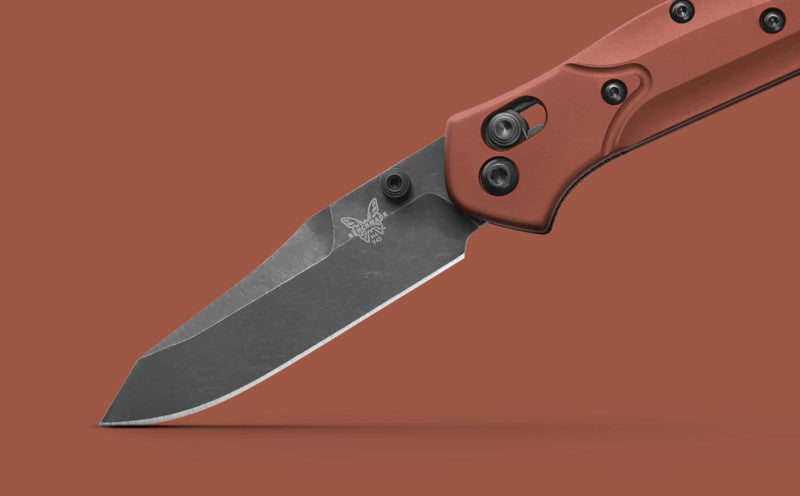 Benchmade Mini Osborne Burnt Copper Aluminum 2.92" Plain Edge Folding Pocket Knife (945BK-03)