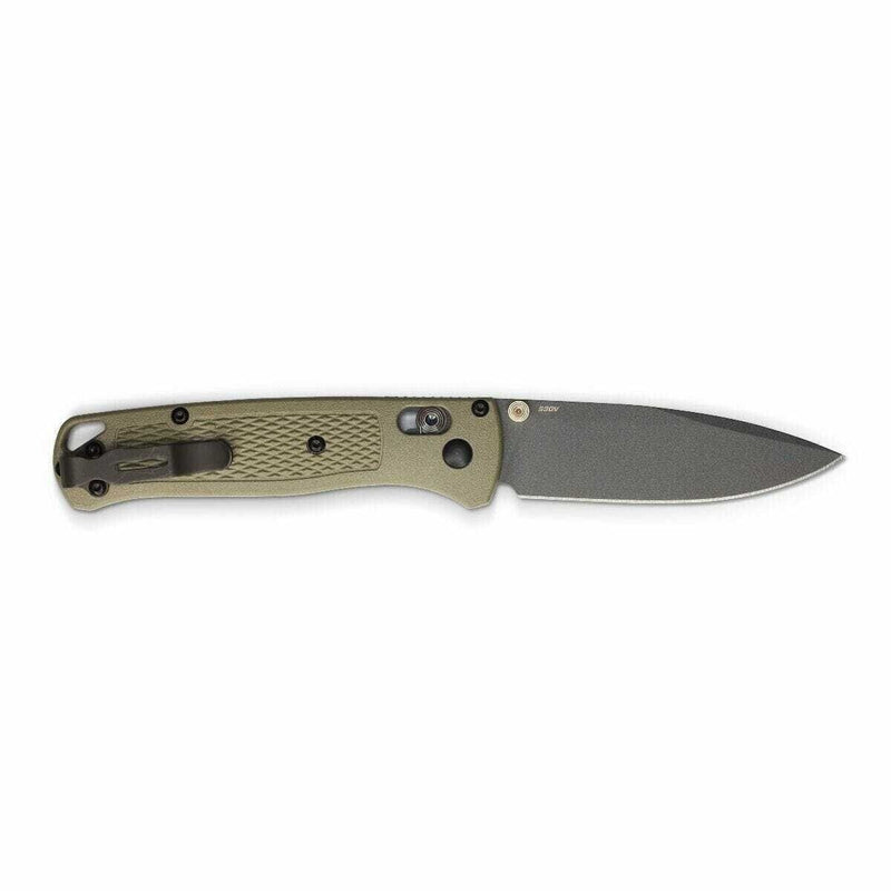 Benchmade 535GRY-1 Bugout 3.24" Gray Cerakote S30V Ranger Green Folding Knife with Benchmade Blue Lube Lubricant for knives 37ml 1.25fl oz (Made in USA)