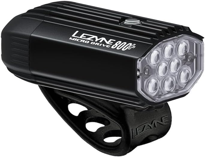 Lezyne Micro Drive 800+ and KTV Drive+ Bicycle Light Set, Front and Rear Pair, 800/40 Lumen, USB-C Rechargeable (1-LED-2P-V1437)