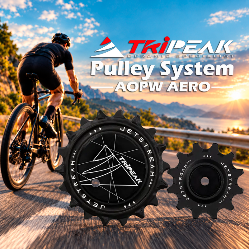 TriPeak Pulley System AOPW AERO, 12/18T for Shimano RD-92xx/81xx/71xx 12s; SRAM AXS RD E1 RED/FORCE 2x12s
