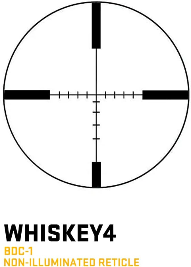 Sig Sauer WHISKEY4 3-12X44mm Exposed Zero Stop Non-Illuminated (SFP) Riflescope (SOW43001)