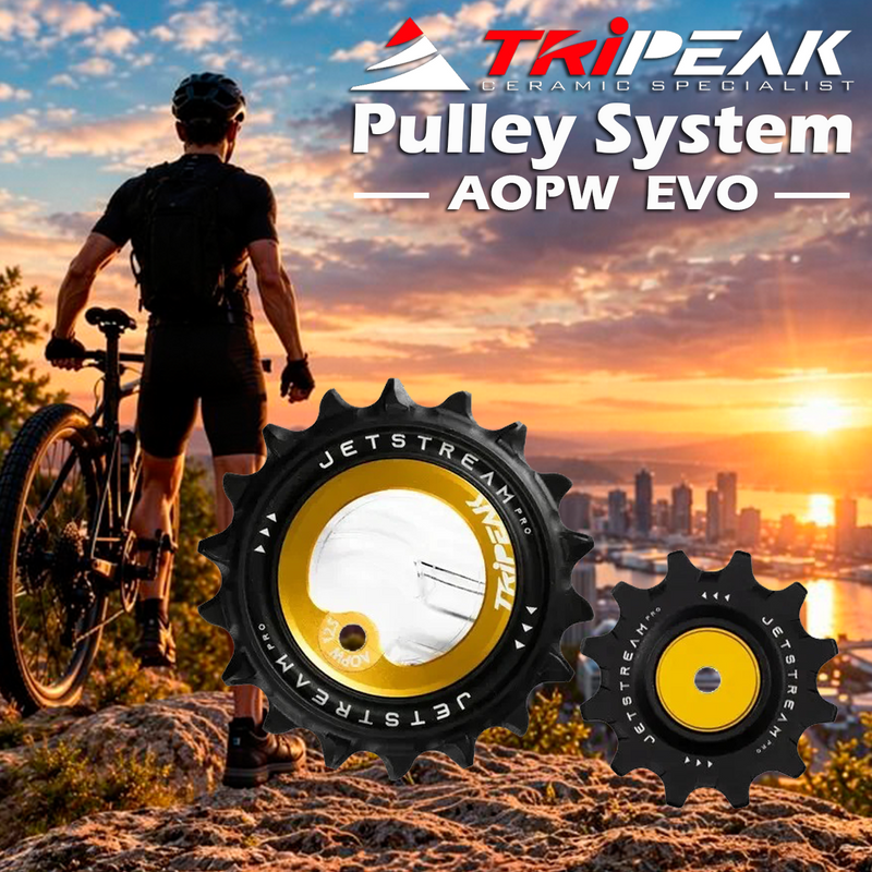 TriPeak Pulley System AOPW EVO, 12/18T for Shimano RD-92xx/81xx/71xx 12s; SRAM AXS RD E1 RED/FORCE(2x12s)