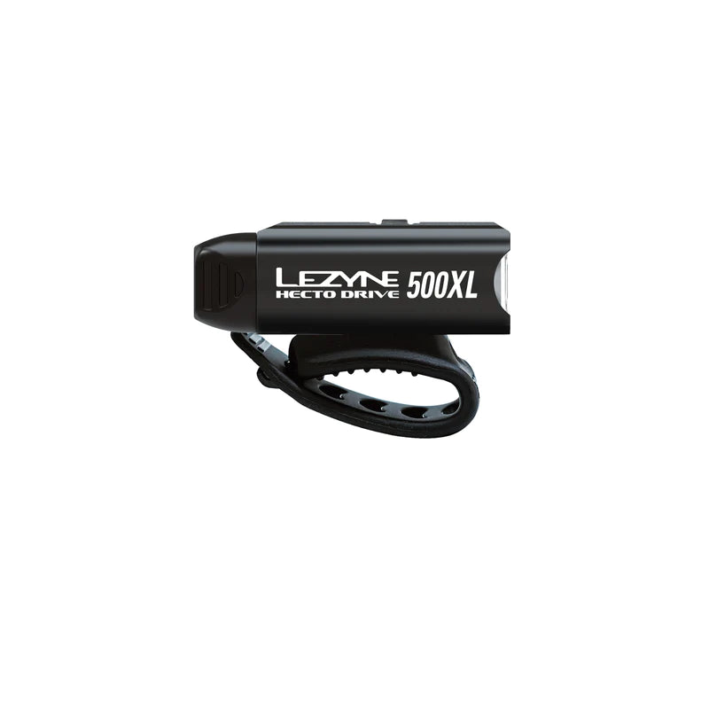 Lezyne Hecto Drive 500XL and Strip Drive 300+ Bicycle Light Set, Front and Rear Pair, 500/300 Lumen, USB Stick Rechargeable (1-LED-9P-V1804)