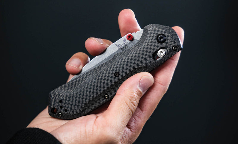 Benchmade 560-03 Freek Carbon Fiber 3.6" Drop-Point Stainless Steel Blade Folding Pocket Knife