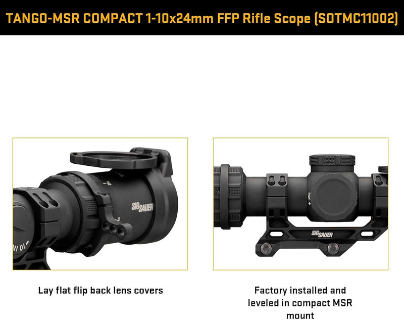 Sig Sauer TANGO-MSR COMPACT 1-10x24mm FFP Illumination Riflescope (SOTMC11002)