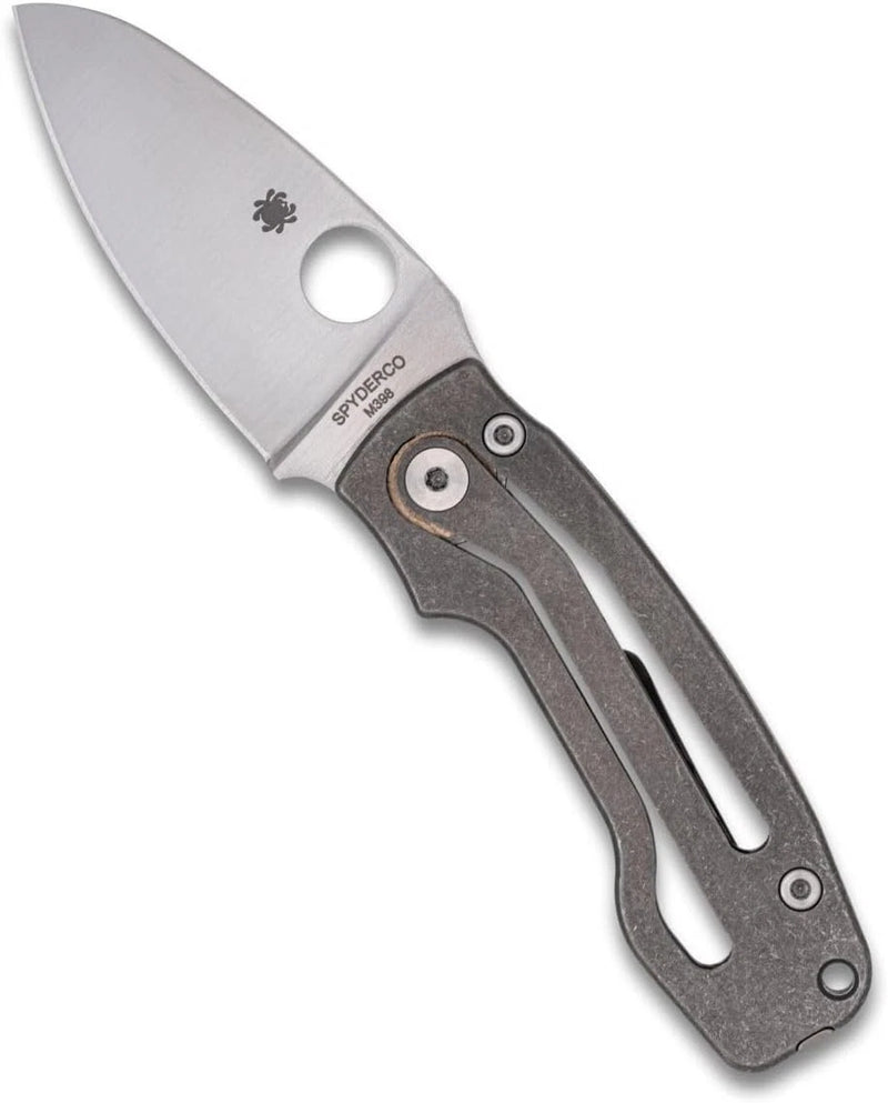 Spyderco Pits 2 Plain Edge 2.74" Folding Pocket Knife (C269TIP)