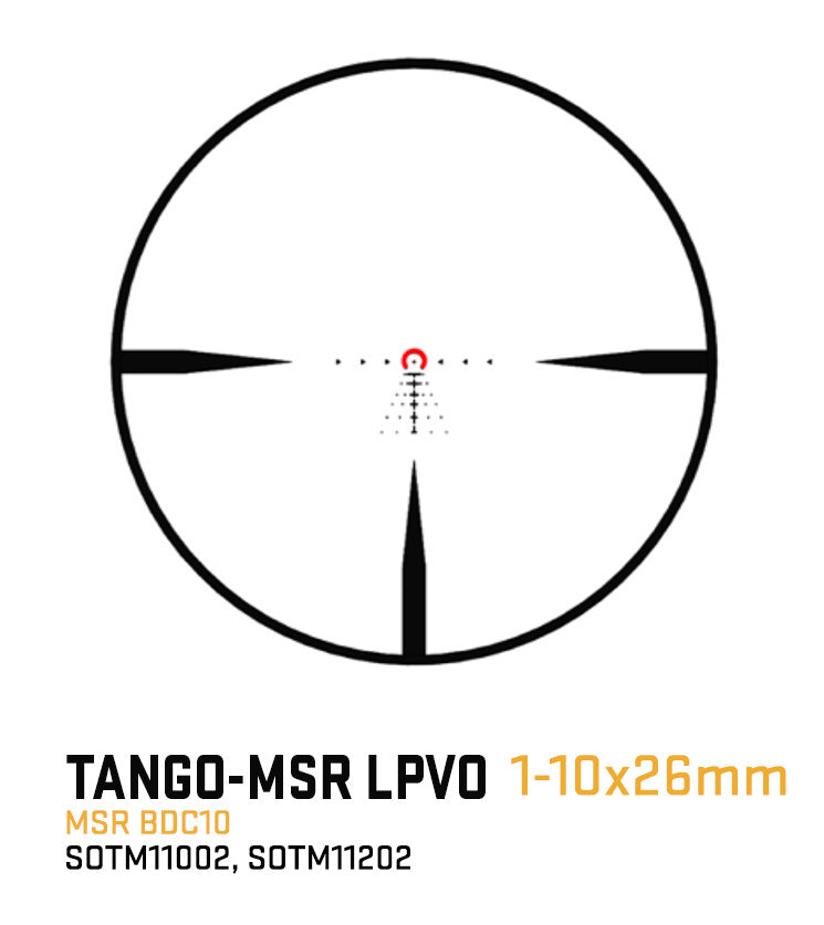 Sig Sauer Tango-MSR LPVO 1-10X26MM (FFP) Waterproof Shockproof Coyote Tan Riflescope (SOTM11202)