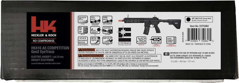 Umarex HK Heckler & Koch HK416 A5 Competition Gen 2 EyeTrace 6mm AEG Airsoft Rifle (2275062)