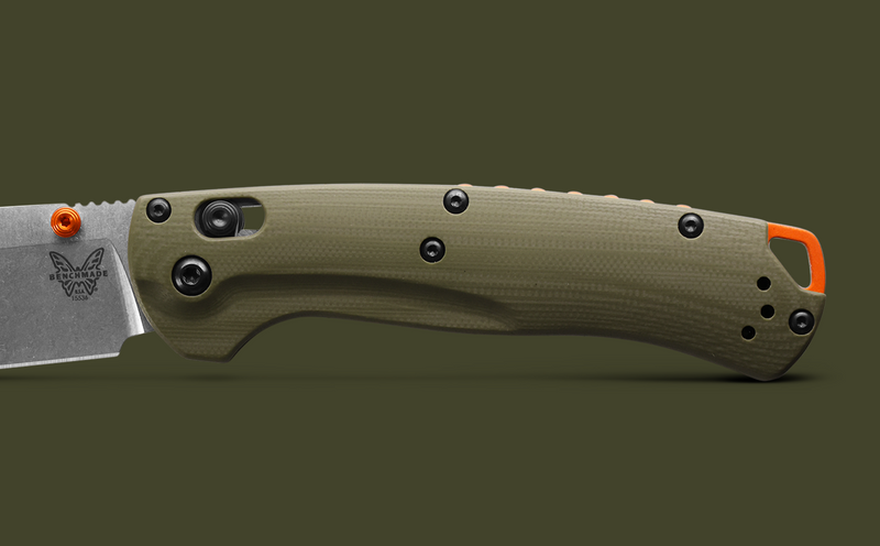 Benchmade Taggedout 15536 OD Green G10 3.5" S45VN Clip Point Plain Edge Pocket Knife