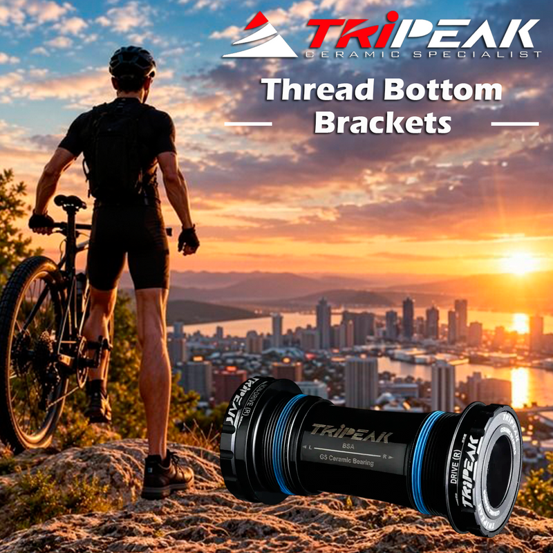 TriPeak Thread Bottom Brackets BSA, Shimano HTII, G5 Bearing/Road