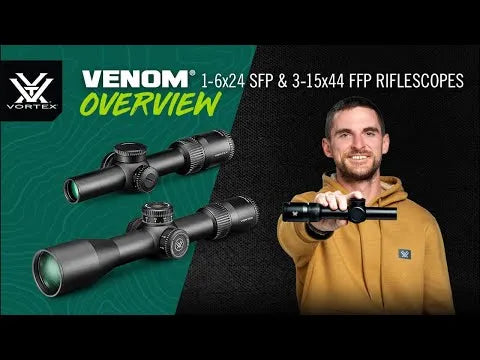 Vortex Optics Venom 3-15x44 FFP EBR-7C MOA Waterproof Riflescope (VEN-31501)