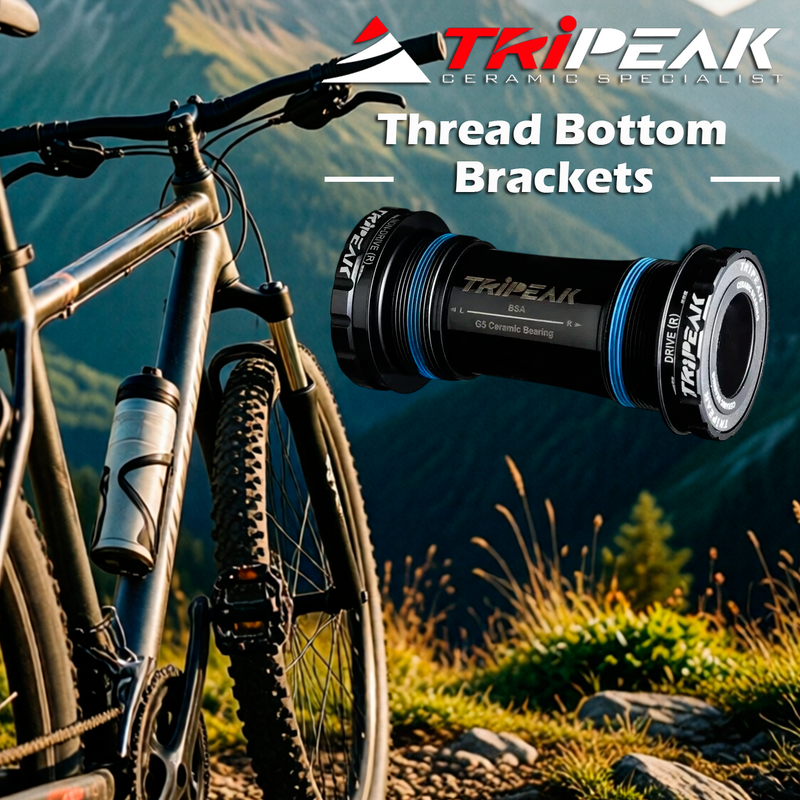TriPeak Thread Bottom Brackets BSA, Shimano HTII, G5 Bearing/Road