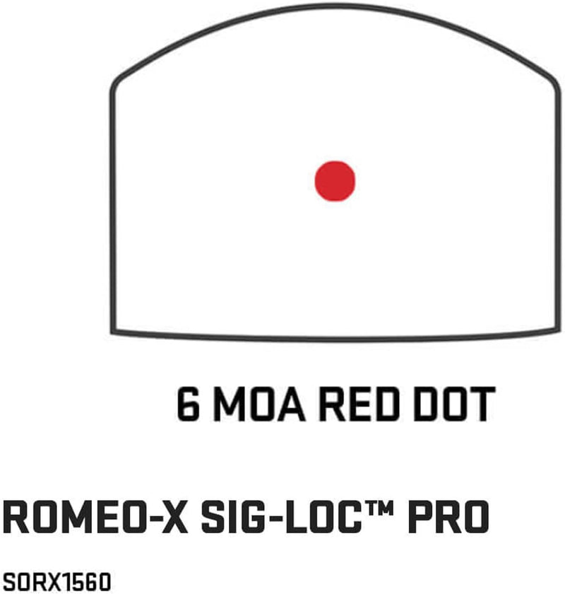Sig Sauer Romeo-X ROMEO-X SIG-LOC PRO 6 MOA Red Dot Sight (SORX1560)