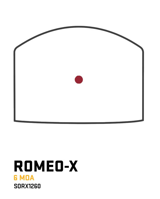 Sig Sauer Romeo-X Compact 6 MOA Red Dot Sight (SORX1260)