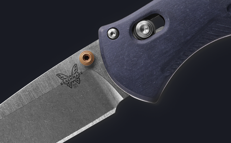 Benchmade 585-03 Mini Barrage Blue Canyon Richlite 2.91" Satin Pocket Folding Knife