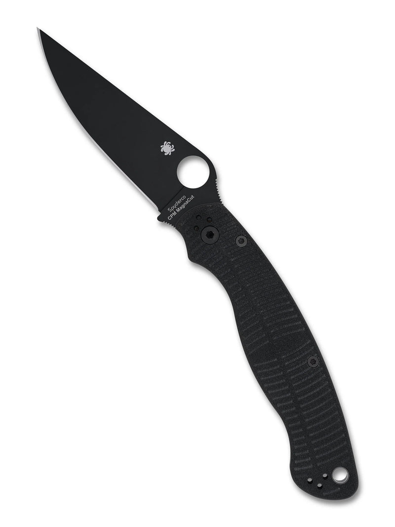 Spyderco Military 2 Salt CPM MagnaCut 4" Plain Edge Folding Pocket Knife (C36GMCBKP2)