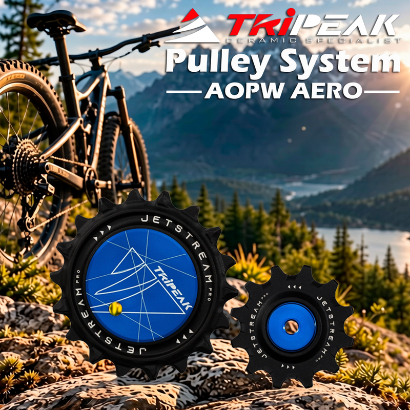 TriPeak Pulley System AOPW AERO, 12/18T for Shimano RD-92xx/81xx/71xx 12s; SRAM AXS RD E1 RED/FORCE 2x12s