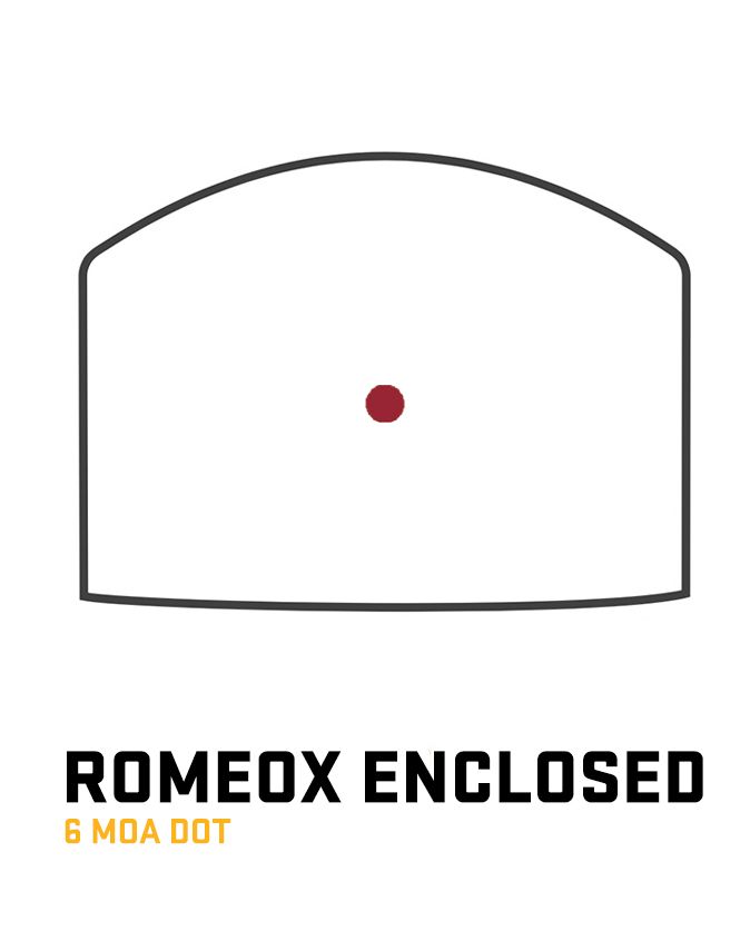 Sig Sauer Romeo-X Enclosed Compact 6 MOA Red Dot Sight, Rugged Durable Aluminum, Waterproof (SORX1460)
