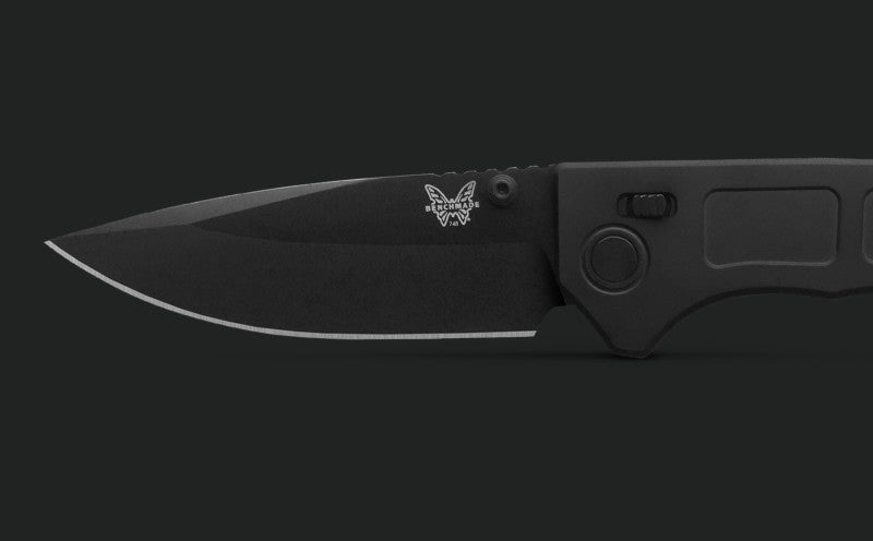 Benchmade 748BK-01 Narrows Black Titanium Drop-Point 3.43" Plain Edge Pocket Knife