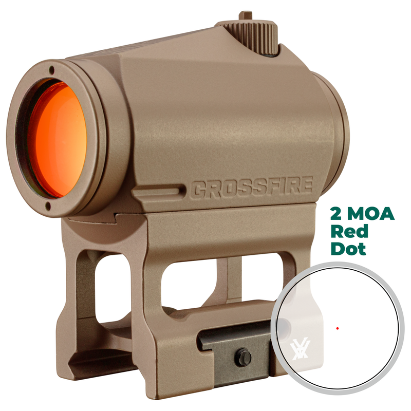 Vortex Optics Crossfire Red Dot 2 MOA (CF-RD2-T)