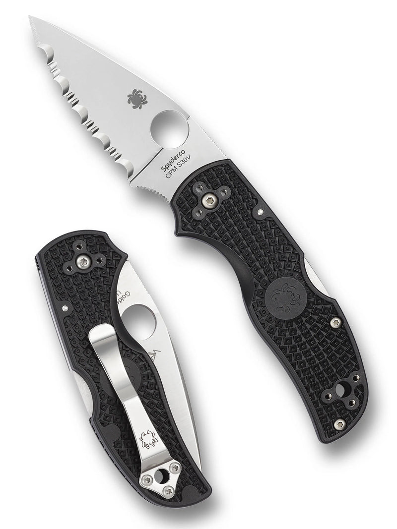 Spyderco Native 5 Lightweight 2.95" SpyderEdge Folding Pocket Knife (C41SBK5)