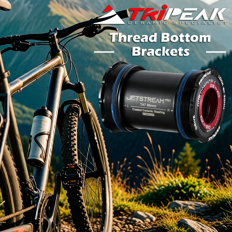 TriPeak Thread Bottom Brackets T47, 86(85.5)mm (Road), 3-in-1 core system, ceramic, TRiPEAK Tool Required