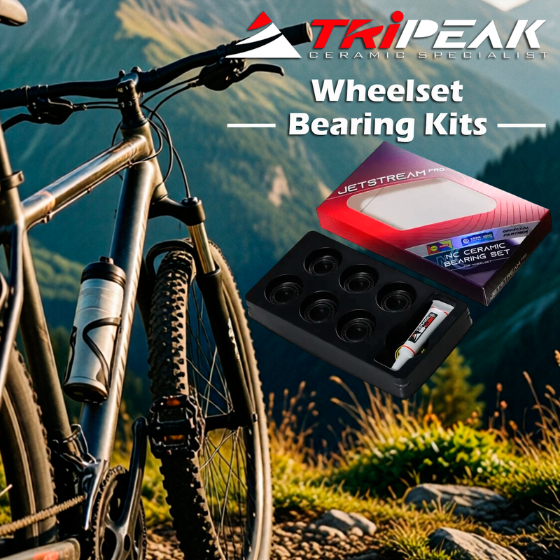 TriPeak Wheelset Bearing Kits Roval Rapid CLX or Alpinist CLX, 4 x EMA-CC6802-LLB + 2 x EMA-CC15267-LLB (EMA-WBKCC-ROV03)