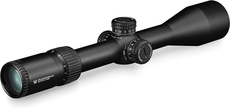 Vortex Optics Diamondback Tactical 6-24x50 EBR-2C (MOA) 30mm Tube Riflescope ( DBK-10028) with 30mm High Rings (1.18in) Set and Free Black Camo Hat Bundle