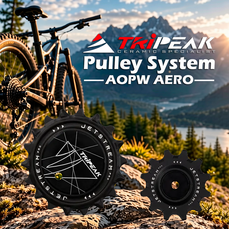 TriPeak Pulley System AOPW AERO, 12/18T for Shimano RD-92xx/81xx/71xx 12s; SRAM AXS RD E1 RED/FORCE 2x12s