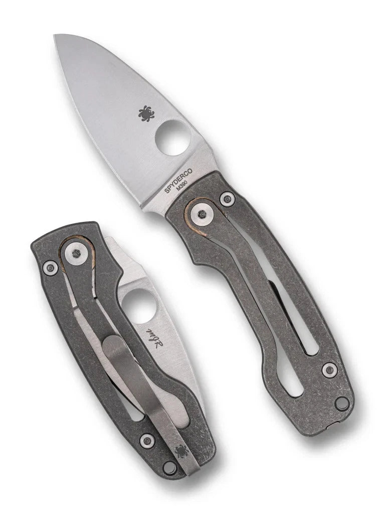Spyderco Pits 2 Plain Edge 2.74" Folding Pocket Knife (C269TIP)