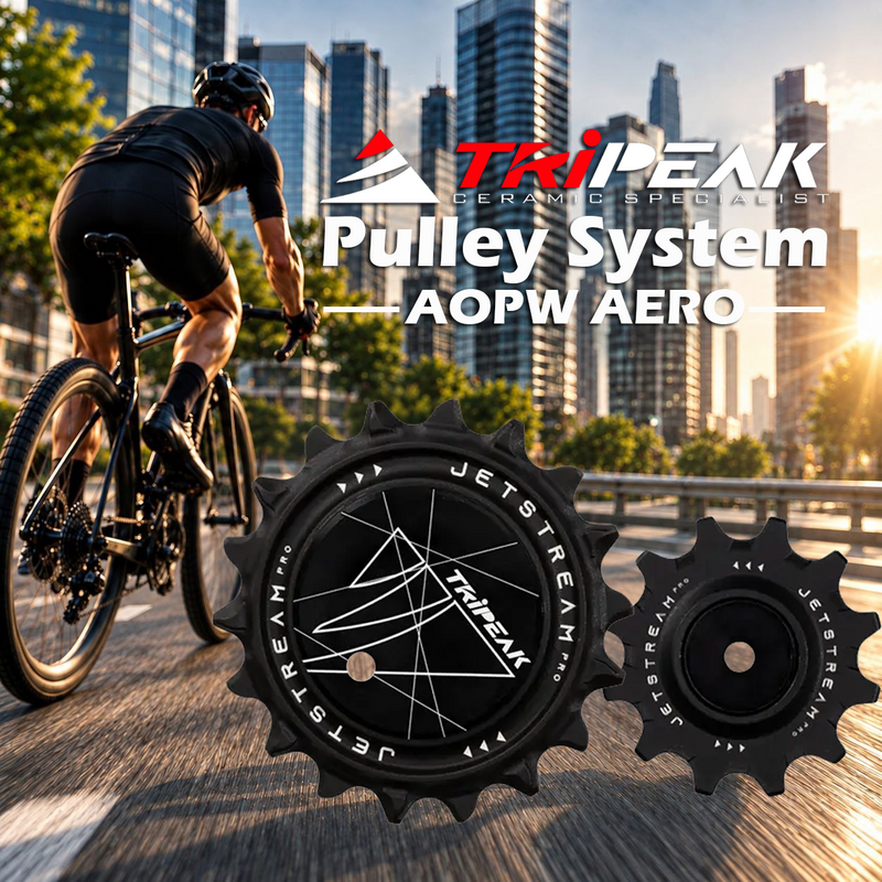TriPeak Pulley System AOPW AERO, 12/18T for Shimano RD-92xx/81xx/71xx 12s; SRAM AXS RD E1 RED/FORCE 2x12s
