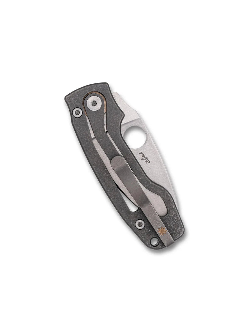 Spyderco Pits 2 Plain Edge 2.74" Folding Pocket Knife (C269TIP)