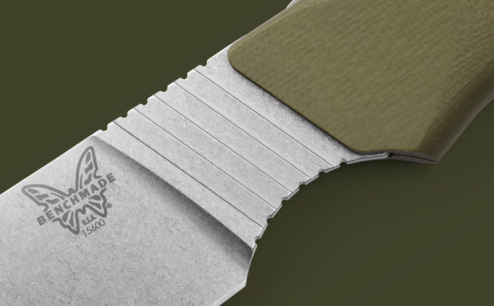 Benchmade Raghorn Fixed Blade OD Green G10 Satin 4