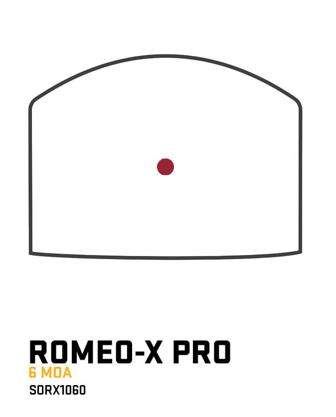 Sig Sauer Romeo-X PRO 6 MOA Red Dot Sight Black (SORX1060)