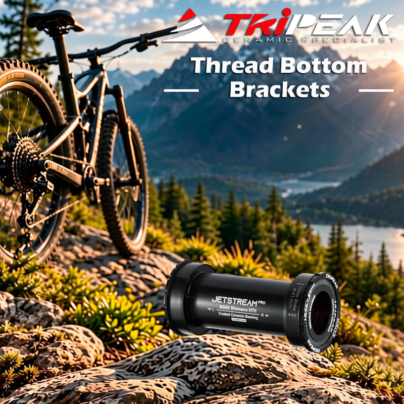 TriPeak Thread Bottom Brackets BB86, Shimano HTII only, ceramic, #6805 (25*37*7mm)