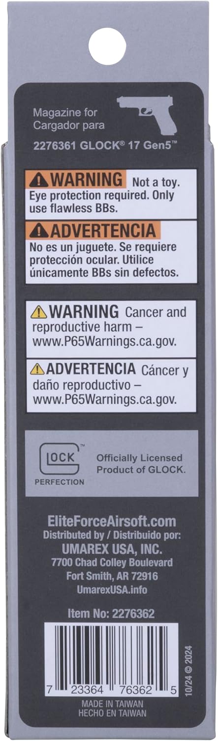 Umarex Glock 17 Gen 5 CO2 MOS 17rd 6 mm Airsoft Pistol Magazine (2276362)