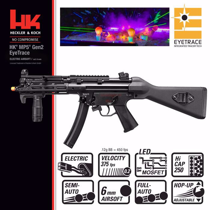 Umarex HK Heckler & Koch MP5 Gen 2 EyeTrace Elite 6mm AEG Airsoft Rifle (2262097)