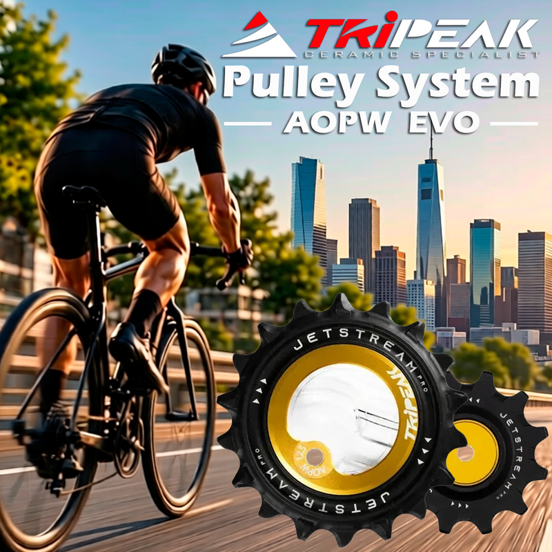 TriPeak Pulley System AOPW EVO, 12/18T for Shimano RD-92xx/81xx/71xx 12s; SRAM AXS RD E1 RED/FORCE(2x12s)
