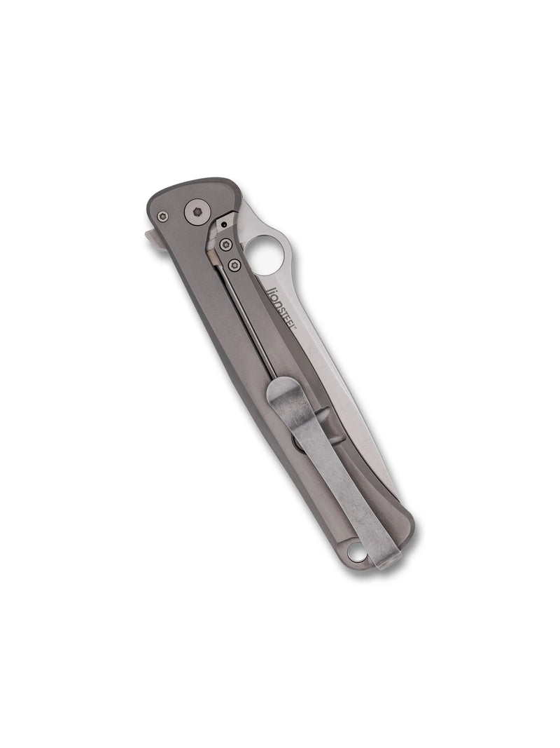 Spyderco Slym R.I.L. Titanium M390 3.42" Plain Edge Folding Pocket Knife (C271TIP)