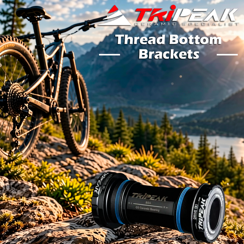 TriPeak Thread Bottom Brackets BSA, Shimano HTII, G5 Bearing/Road
