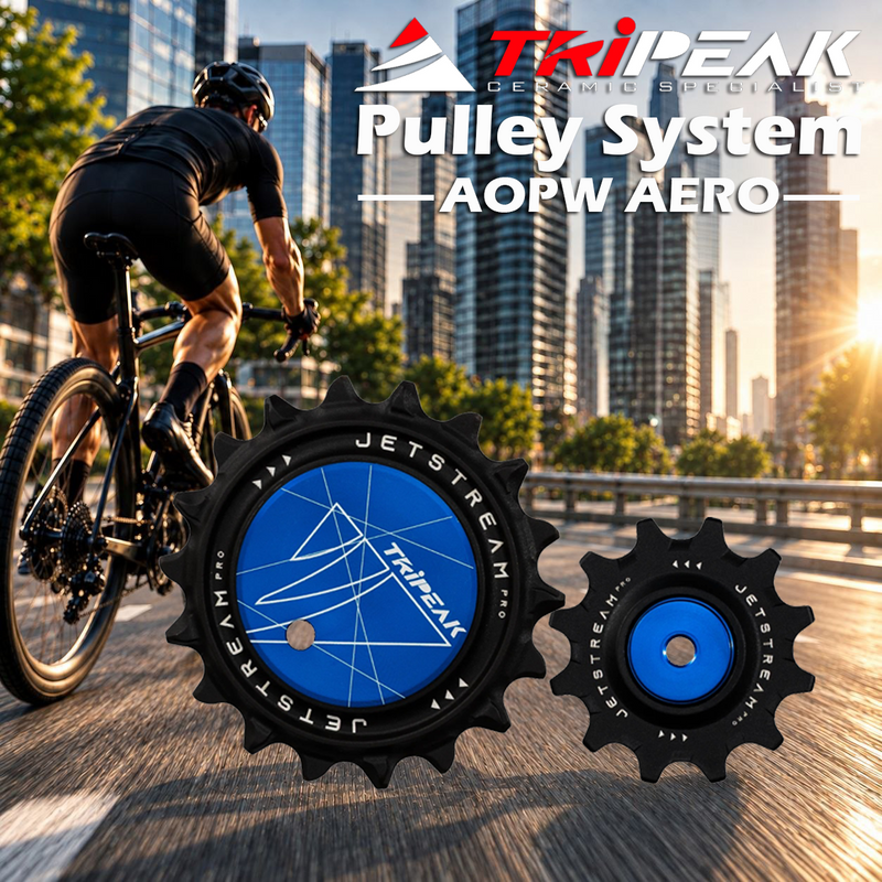 TriPeak Pulley System AOPW AERO, 12/18T for Shimano RD-92xx/81xx/71xx 12s; SRAM AXS RD E1 RED/FORCE 2x12s